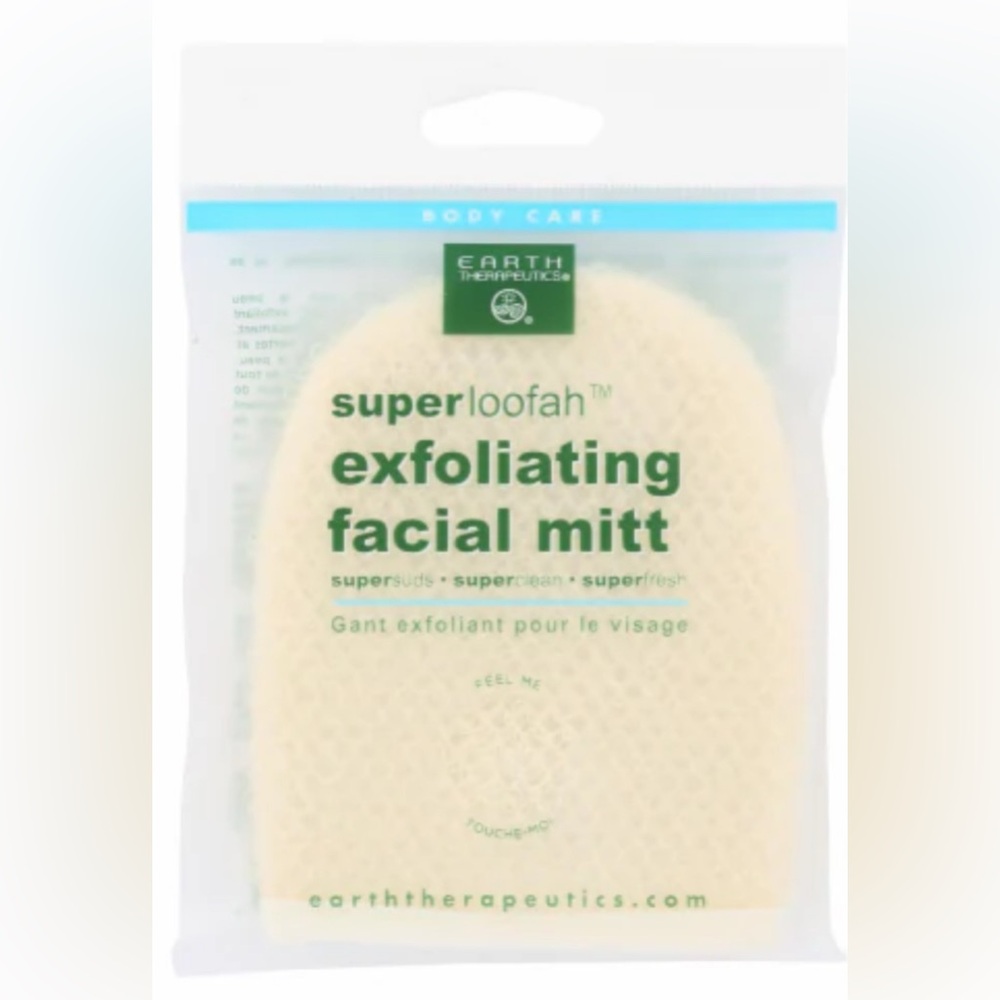 🔵 2 packs of Earth Therapeutics Exfoliating Facial Mitt